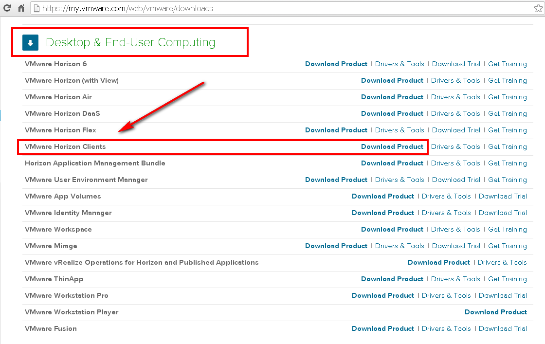 VMware View Client Download