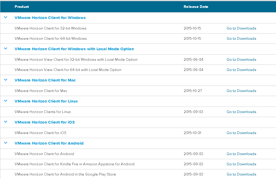 VMware View Client Download